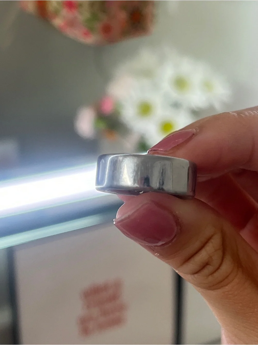 Oura ring 4, Size 7, Silver, used since December 2026